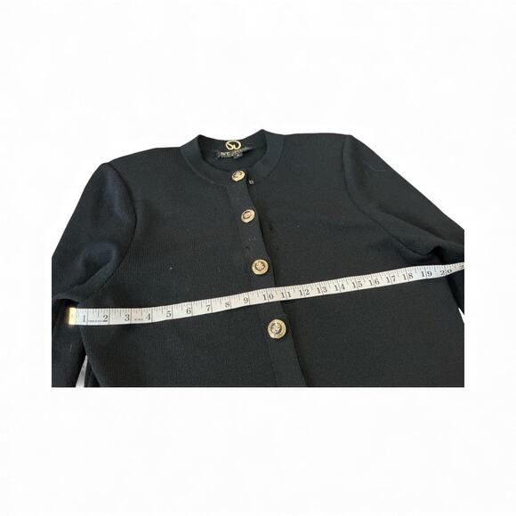 Vintage St. John Cardigan Blazer and Pants Set | Size 8 Medium | Black - Picture 3 of 12